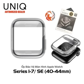 Ốp Apple Watch UNIQ Bảo Vệ Màn Hình Apple Watch 1,2,3,4,5,6,7/ SE (40mm và 44mm) Màu Xám Khói