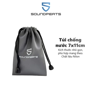 QUÀ TẶNG - Túi dây rút chống nước cho tai nghe SoundPEATS 7x11cm