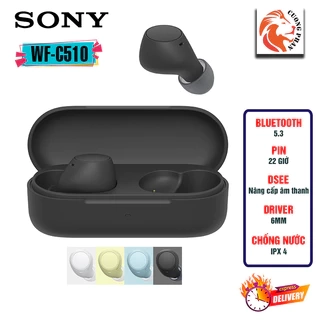 Tai Nghe Nhét Tai True Wireless Sony WF-C510 Mẫu Mới 2024 - DSEE, Bluetooth 5.3, Chống Nước IPX4