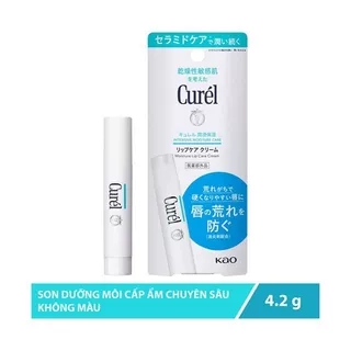 Son Dưỡng Môi Cấp Ẩm Chuyên Sâu Curel Intensive Moisture Lip Care Cream 4.2g