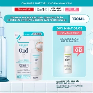 Curél Sữa rửa mặt Curél dạng bọt cấp ẩm chuyên sâu Intensive Moisture Care Foaming Wash 130ml