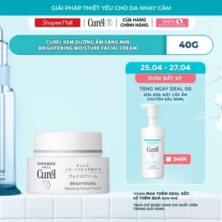 Dưỡng Sáng Da - Curel Kem Dưỡng Ẩm Sáng Mịn Brightening Moisture Facial Cream 40g