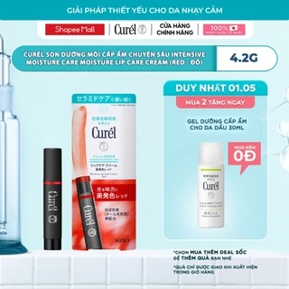 Son Dưỡng Môi Cấp Ẩm Chuyên Sâu Curel Intensive Moisture Care Moisture Lip Care Cream - Hồng 4.2g.