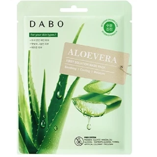 Đắp mặt nạ lô hội nha đam trắng da, sạch mụn DABO ALOE Hàn quốc 23g/Gói - HÀNG CHÍNH HÃNG