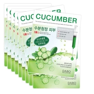 Đắp Mặt Nạ Cấp Nước Chống Khô Nẻ Cho Da Từ Tinh Chất Dưa Hàn Quốc ( HÃNG DABO 1 LÁ) 22g/ gói MẪU MỚI