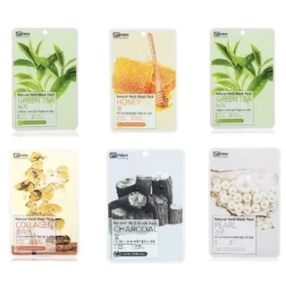 (MIX ĐỦ VỊ ) 10 Mặt Nạ Trắng Da Ngừa Mụn Sạch Nhờn Hàn Quốc BENEW Cao Cấp 22ml/ gói