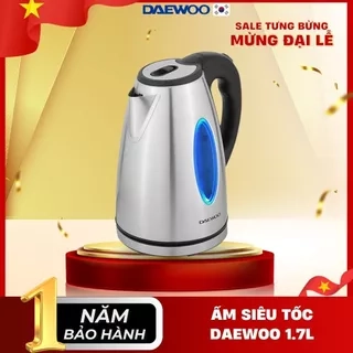 Ấm siêu tốc Daewoo 1.7L công suất 1800w DEK-D1000 bảo hành 12 tháng, hàng chính hãng