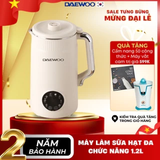 Máy Làm Sữa Hạt Daewoo 1.2L, tặng Cẩm Nang 50 Công Thức - Máy Xay Nấu Đa Năng BH 2 năm