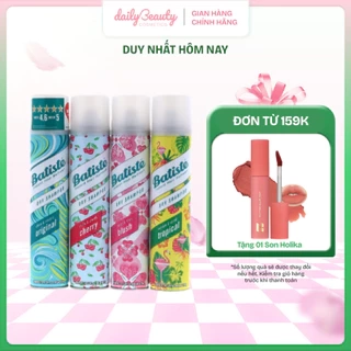 Dầu Gội Khô Batiste Dry Shampoo Loại Bỏ Dầu Nhờn, Nhiều Hương 50ml/200ml Phồng Tóc Tức Thì Daily Beauty