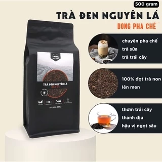 Trà Đen Nguyên Lá DalatFarm - Túi 500g (Dòng chuyên pha chế)