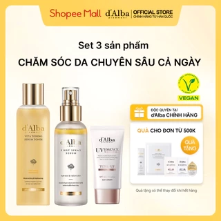 Bộ dưỡng ẩm chăm sóc hàng ngày 3 sản phẩm - White Truffle First Spray Serum 100ml,  Waterfull Tone-up Suncream 50ml và Serum Toner 180ml