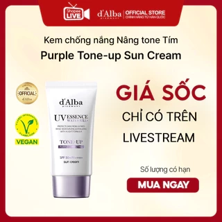 Kem chống nắng nâng tone Tím d'Alba Purple Tone up suncream 50ml