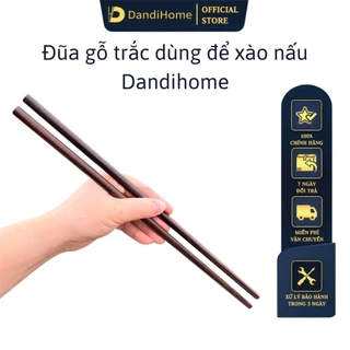 Đũa xào nấu thức ăn DandiHome gỗ trắc dai 35,5cm cao cấp, chịu nhiệt tốt, an toàn