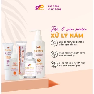 Bộ 5 Sản Phẩm Mờ Nám Tàn Nhang Spotlite - Công Nghệ mRNA Nhập Khẩu Danpharm Israel