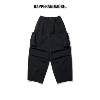 Quần Dù Ống Rộng DAPPERANDMORE Nylon Big Pocket Parachute Pants Phối 2 Túi Bên Hông Kèm Dây Rút Eo