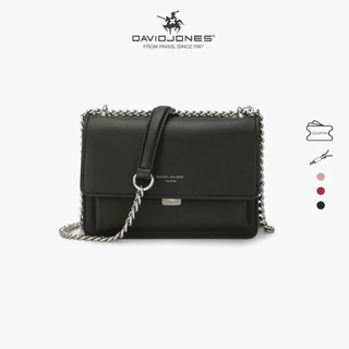 Túi đeo chéo DAVID JONES phong cách paris nắp gập thời trang dành cho nữ