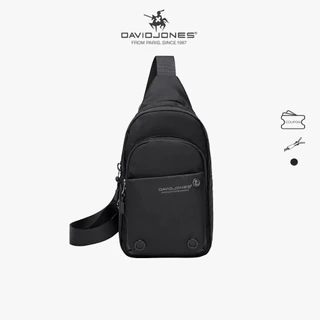 Túi đeo chéo DAVID JONES trước ngực da pu phong cách pháp thời trang dành cho nam
