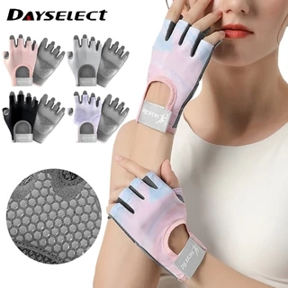 Cặp găng tay thể dục thể thao DAYSELECT nửa ngón tập tạ chống trượt bảo vệ cổ tay cho nam và nữ