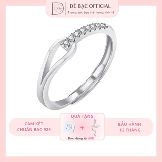 Nhẫn bạc 925 freesize vô cực đính pha lê lấp lánh xinh xắn dễ thương Dế Bạc –N5570