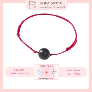 Vòng tay chỉ đỏ phong thủy may mắn Dế Bạc –VT4136