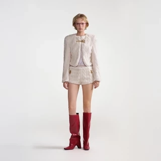 DEAR JOSÉ - Quần shorts dệt kim trắng Jolly