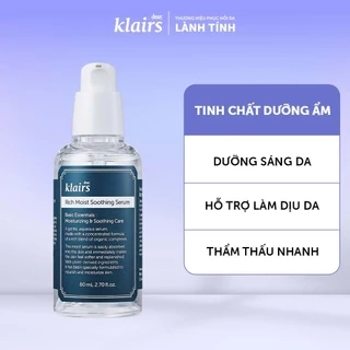 Tinh chất dưỡng da Dear, Klairs Rich Moist Soothing Serum 80ml- quà chỉ trong livestream