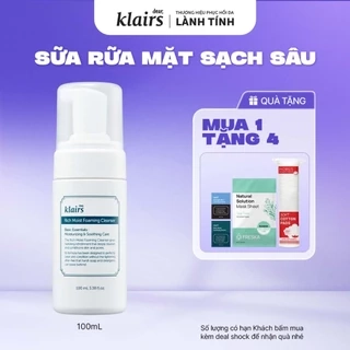 Sữa rửa mặt Dear Klairs Rich Moist Foaming Cleanser 100ml