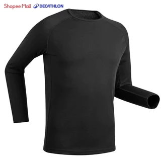 Áo giữ ấm giữ nhiệt mùa đông cơ bản cho nam đen DECATHLON wedze mã 8510029
