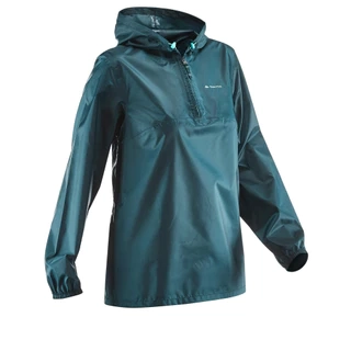 Áo mưa, áo khoác chống thấm nh100 raincut zip nữ DECATHLON màu ngọc lam mã sản phẩm 8549506