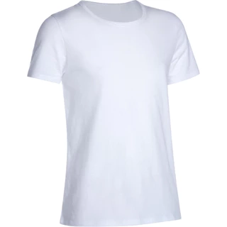 Áo thun ngắn tay tập gym 100 cho trẻ em trắng DOMYOS mã 8516223