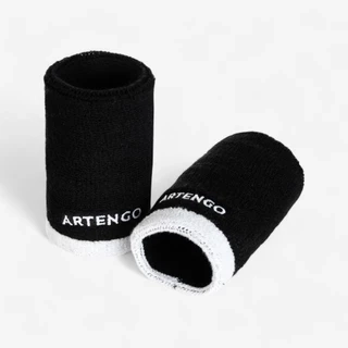 Băng đeo cổ tay dài đen trắng DECATHLON artengo mã 8371303