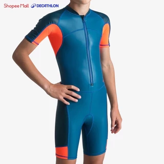 Bộ áo liền quần bơi 100 kloupi cho bé trai xanh dương đỏ DECATHLON NABAIJI mã 8616157