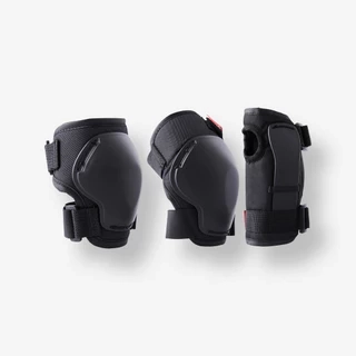 Bộ bảo hộ trượt ván, patin, scooter 3 mảnh cho trẻ em đen DECATHLON oxelo mã 8563374