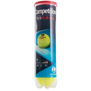 Bóng tennis thi đấu artengo tb930 vàng DECATHLON artengo mã 8279042