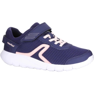 Giày đi bộ thể dục DECATHLON soft 140 fresh cho trẻ em xanh navy san hô newfeel mã 8381463