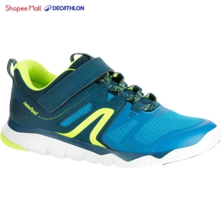 Giày đi bộ thể dục pw 540 cho trẻ em xanh dương xanh lá DECATHLON newfeel mã 8392759