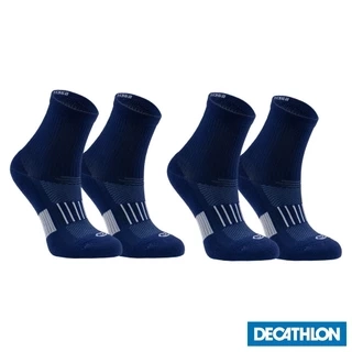 Gói 2 đôi tất cổ lửng 500 cho trẻ em DECATHLON Kiprun nhiều màu