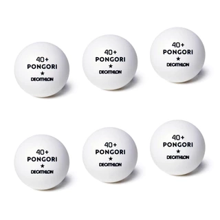 Hộp 6 quả bóng bàn ttb 100* 40+ cam DECATHLON PONGORI mã 8773562