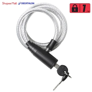Khóa xe bảo vệ phụ kiện xám DECATHLON elops mã 8303580