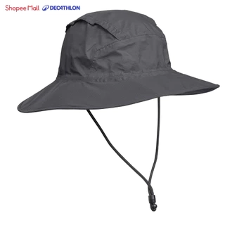 Mũ nón rộng vành chống thấm nước leo núi trekking trek 900 xám sẫm DECATHLON forclaz mã 8526272