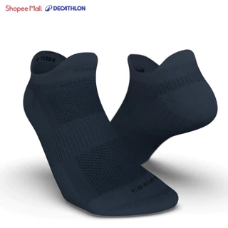 Tất vớ chạy bộ cổ vừa run500 xanh đen gói 2 đôi DECATHLON kiprun mã 8608558