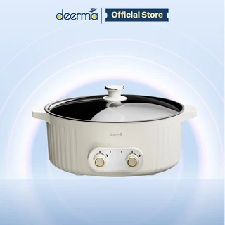 Nồi lẩu điện đa năng 2 ngăn Deerma DG50W chống dính, dung tích lớn 6L công suất 2000W - Bảo hành 12 tháng