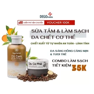 Tẩy tế bào chết & sữa tắm DEGO - Dưỡng da sáng mịn, đều màu, cấp ẩm da