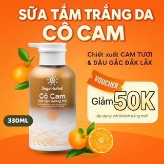 Sữa tắm trắng da Cô Cam Dego - Dưỡng da, dưỡng ẩm, mềm mịn và sáng da, hương cam Đắk Lắk tự nhiên