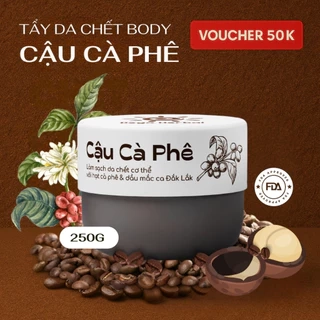 Tẩy da chết body scrub Cậu Cà Phê 250g Dego Chiết xuất cà phê Đắk Lắk làm sạch tế bào chết sáng da