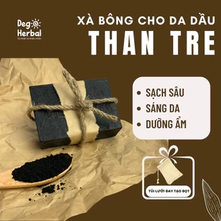 Xà Bông Sinh Dược Cho Da Dầu & Mụn Ẩn Than Tre DEGO PHARMA 100G Làm Sạch Sâu, Sáng Da, Mờ Thâm