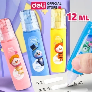 Bút Xóa Nước 12ml Deli Bút Xóa Sạch Nhanh Khô An Toàn Sử Dụng Thuận Tiện Học Sinh Sinh Viên Văn Phòng