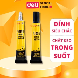 Keo Siêu Dính Đa Năng Deli - 7ml/ 20ml - Phù Hợp Sửa Chữa, Ghép Nối - Có Thể Dán Trên Mọi Bề Mặt