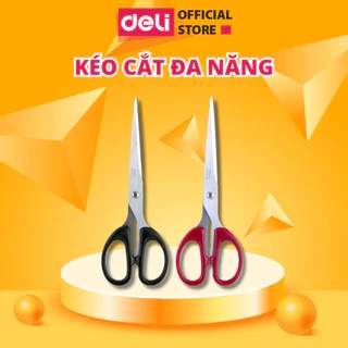 Kéo Thủ Công Văn Phòng 175mm DELI Tiện Lợi Đa Năng Dễ Dàng Sử Dụng, Chất Liệu Cao Cấp Không Gỉ