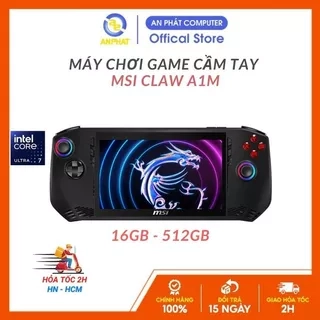 Máy chơi game cầm tay MSI Claw A1M (Intel Ultra 7-155H | 16GB DDR5 | 512GB | Win11)